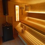 Sauna z dużą szybą wnętrze 6